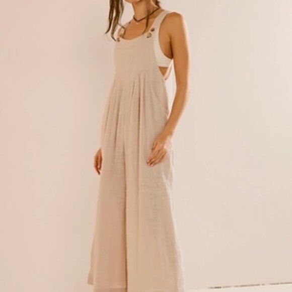 Free People Sun Drenched Overalls - Picture 2 of 8